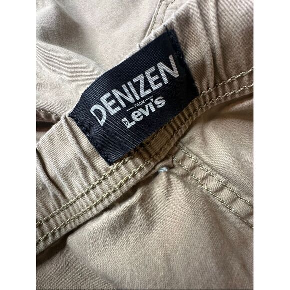 Denizen from Levi's Women’s Tan Khaki Elastic Waist Drawstring Jogger Pants Smal - Picture 3 of 6